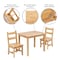 Flash Furniture Natural Kids Solid Hardwood 3 PC Table & Chair Set TW-WTCS-1001-NAT-GG - alternate 10